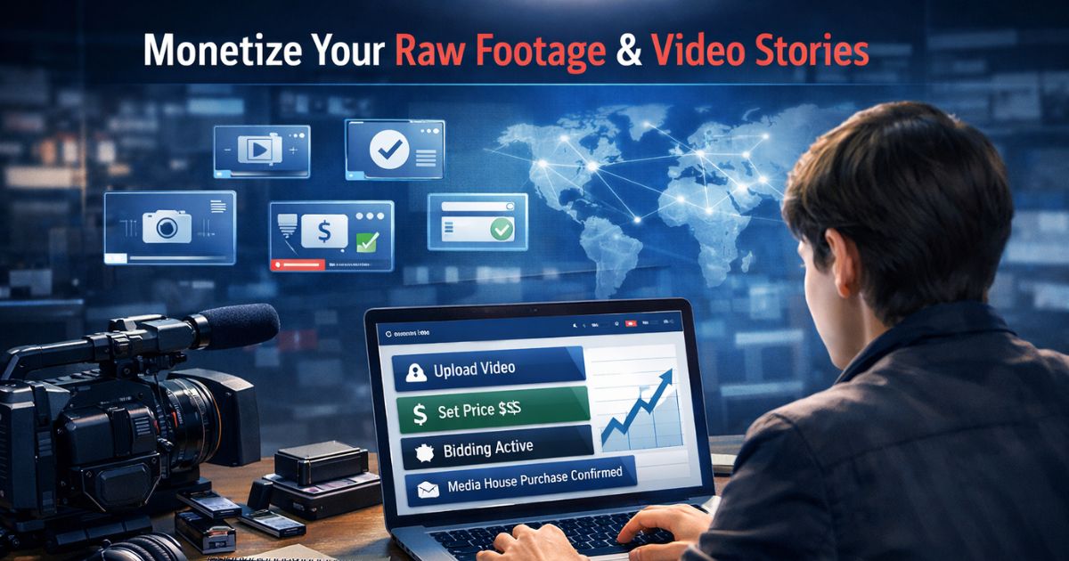 How Video Journalists Can Monetize Raw Footage and Edited Stories